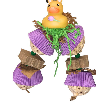 Easter bird toy with sola balls and duck