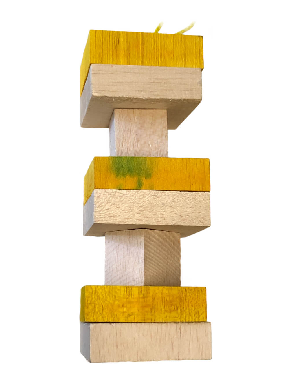 Big yellow balsa parrot toy