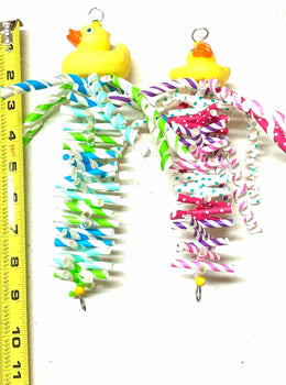 Paper straw bird toy